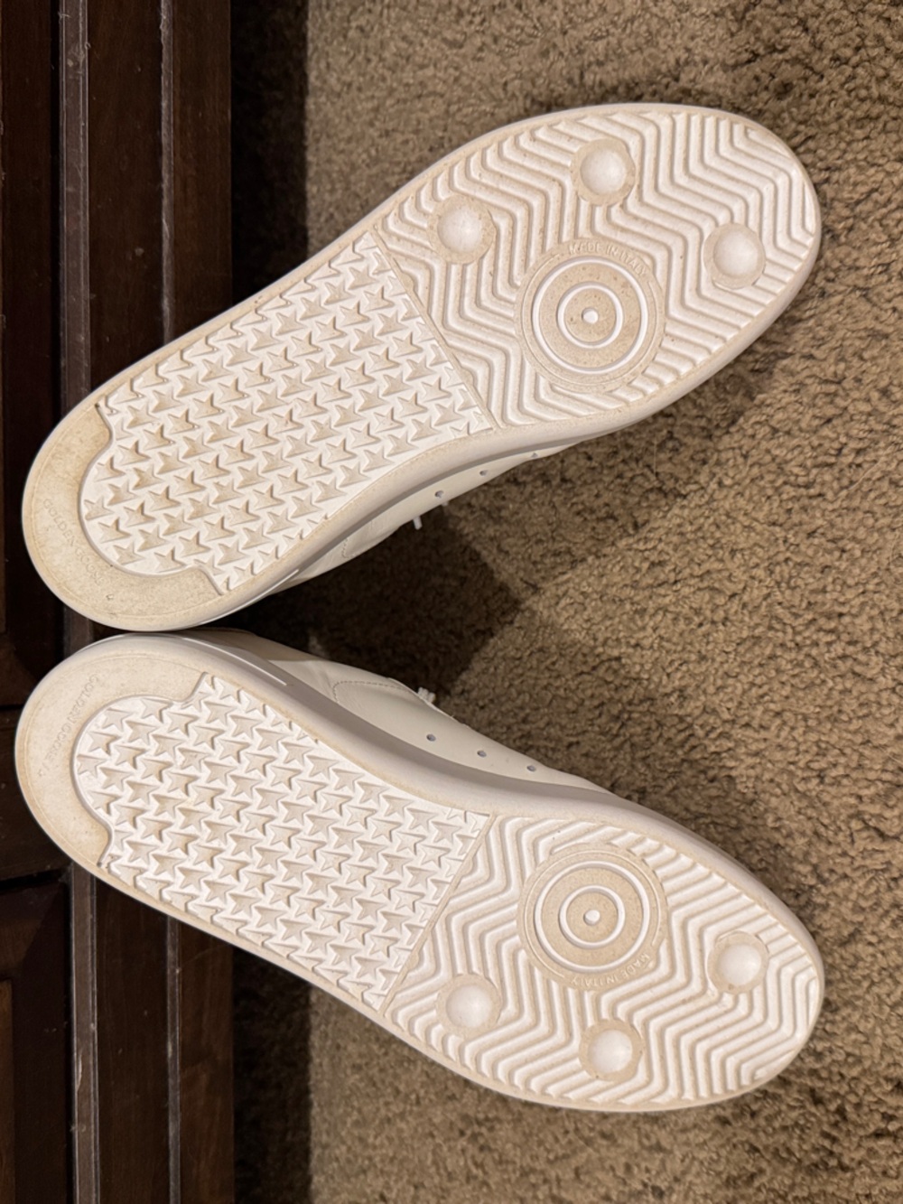 Golden Goose Women's White Low-Top Lace-Up Sneakers - Pure Star - gold back - Picture 7 of 8